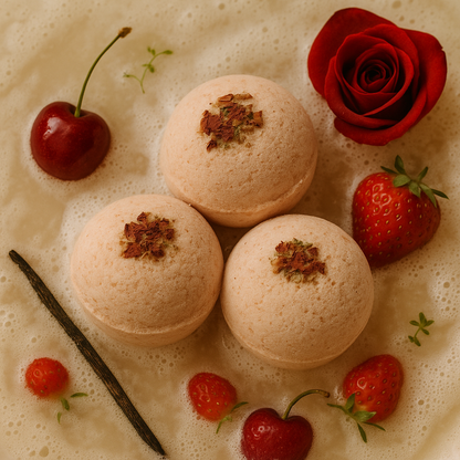 MON CHERRY BATH BOMB