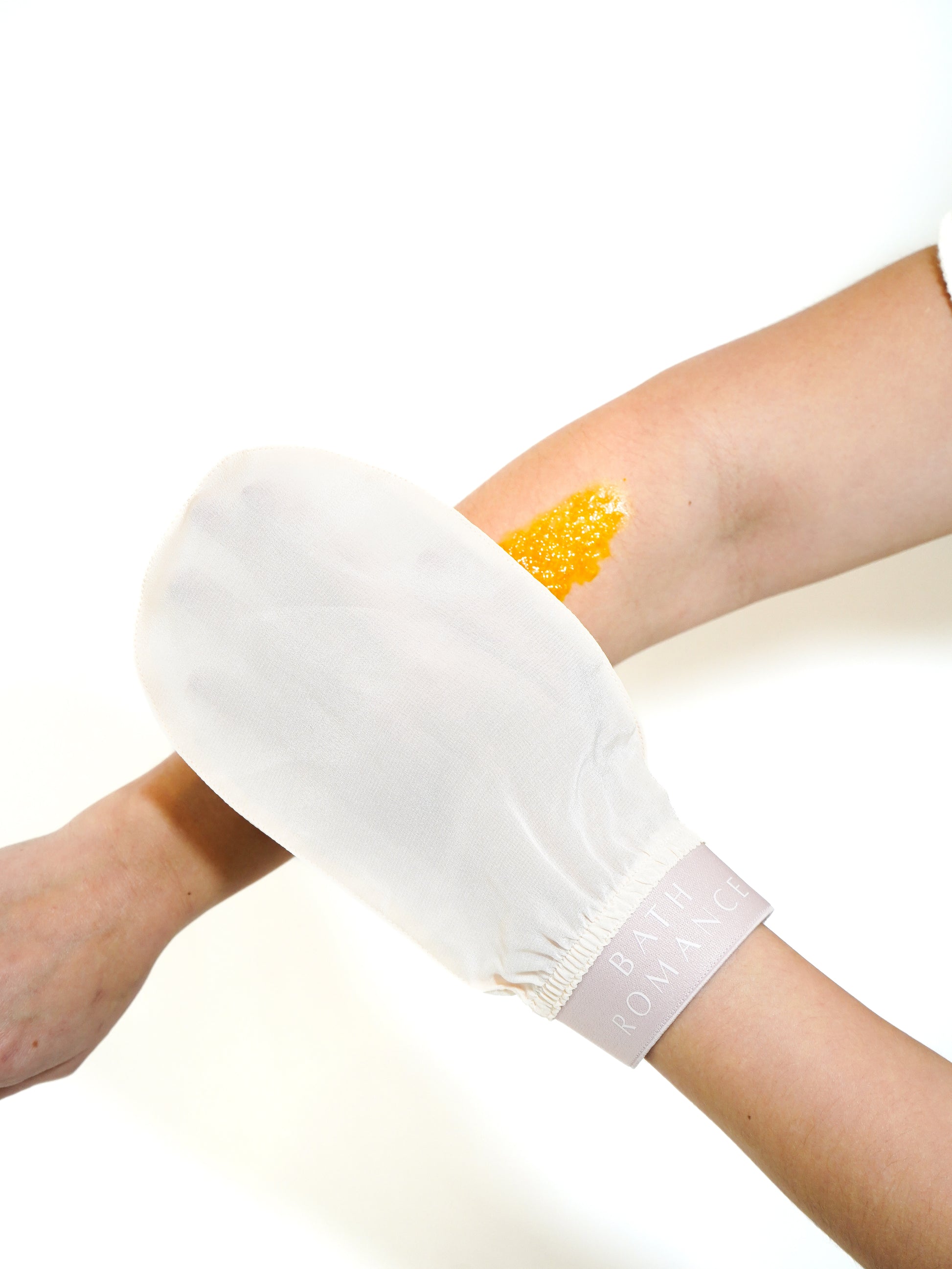 exfoliating silk bath glove