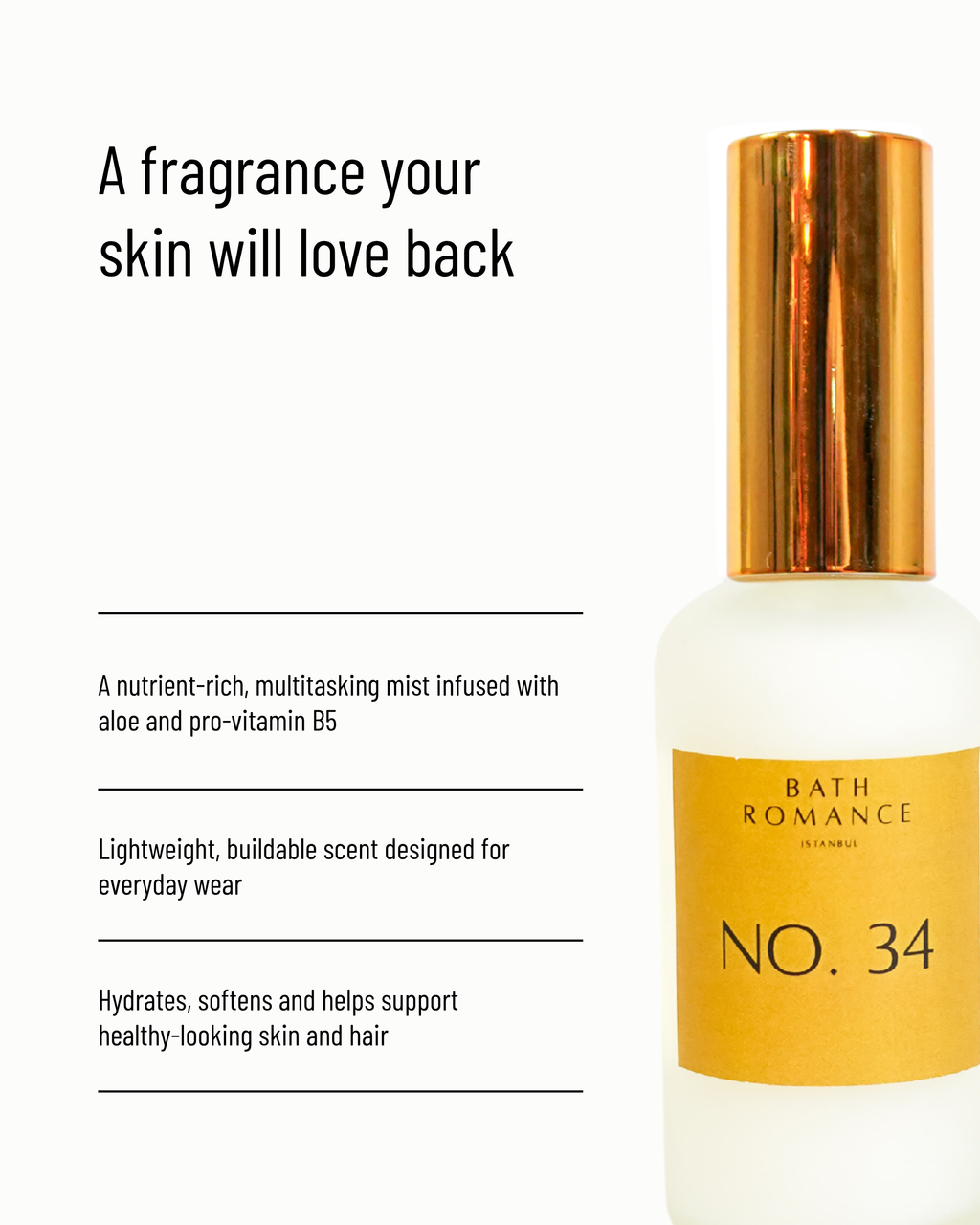 no. 34 - conditioning hair + body mist