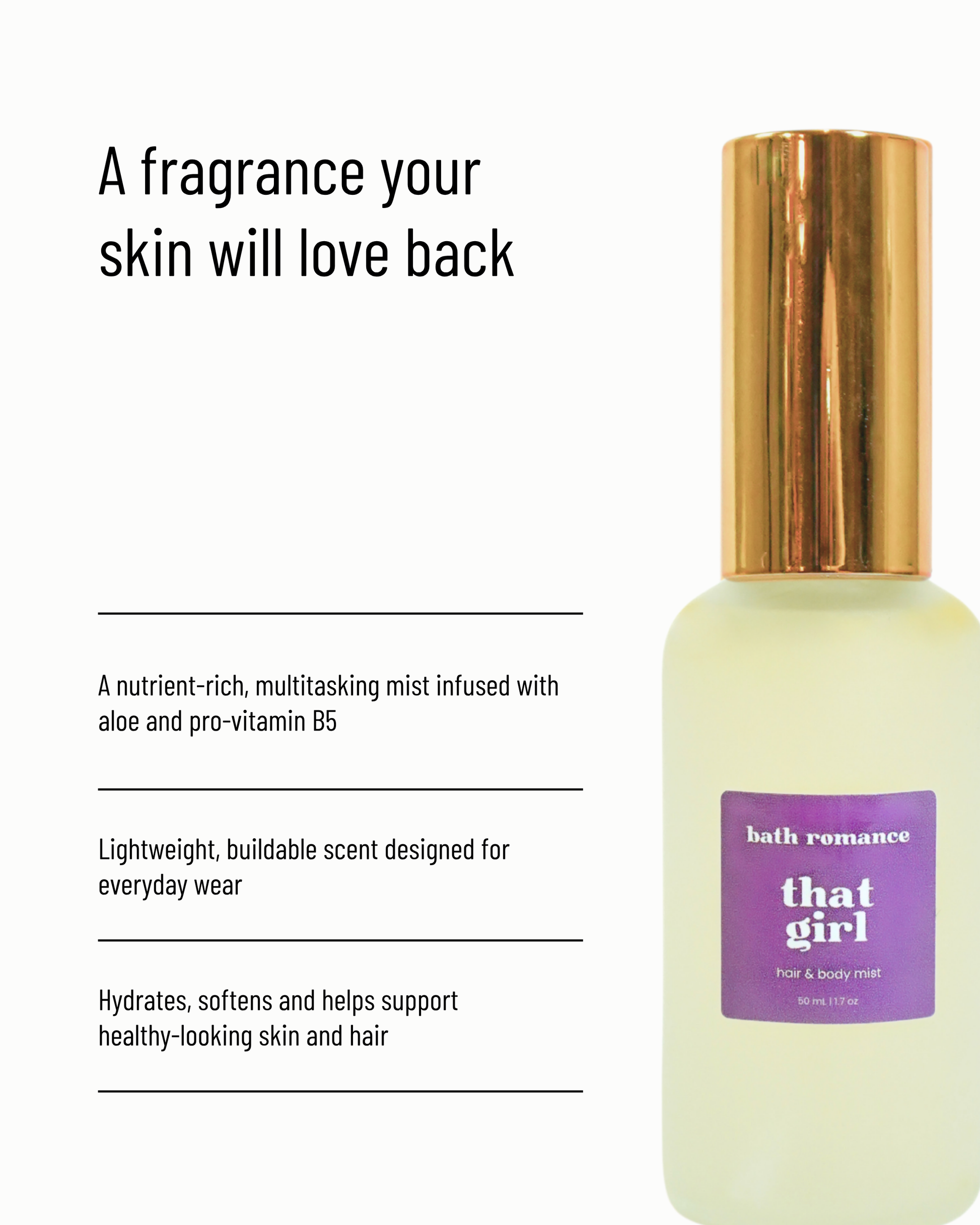 that girl - conditioning hair + body mist
